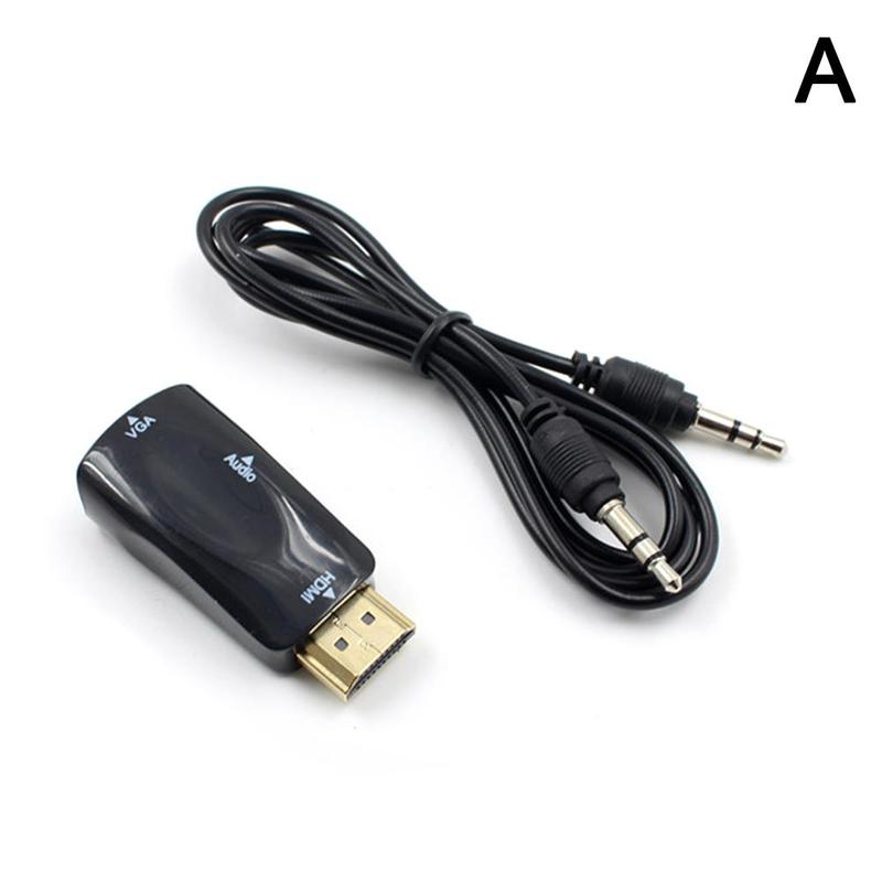 HDMI to VGA Adapter with Audio (Male to Female)